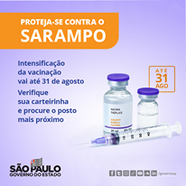 CAMPANHA DE VACINAÇÃO CONTRA O SARAMPO VAI ATÉ SEGUNDA, 31 DE AGOSTO
(Governo d…